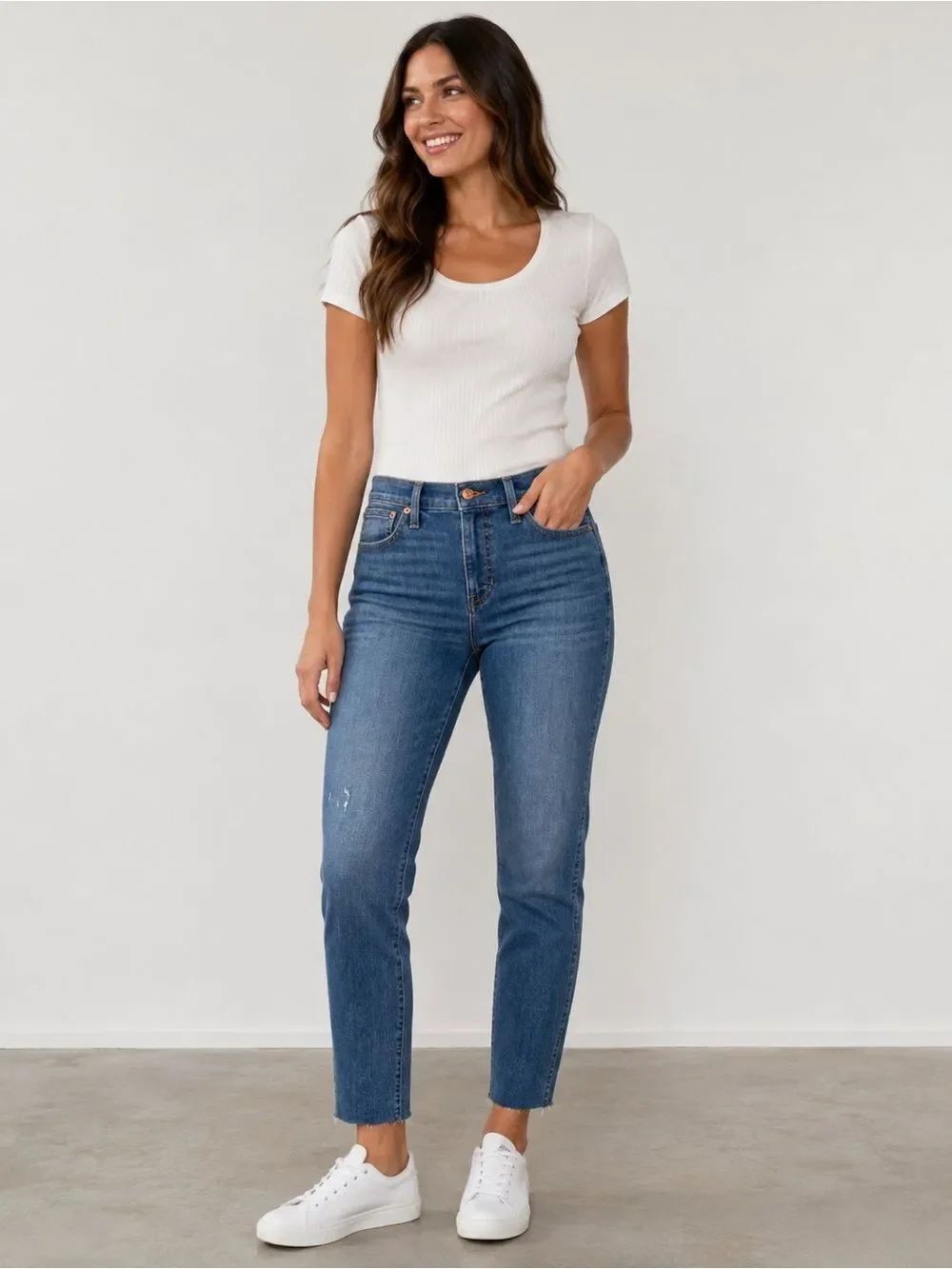 J CREW Vintage Slim Straight Jeans 29 Tall NWT 30” inseam Medium Wash BD360
